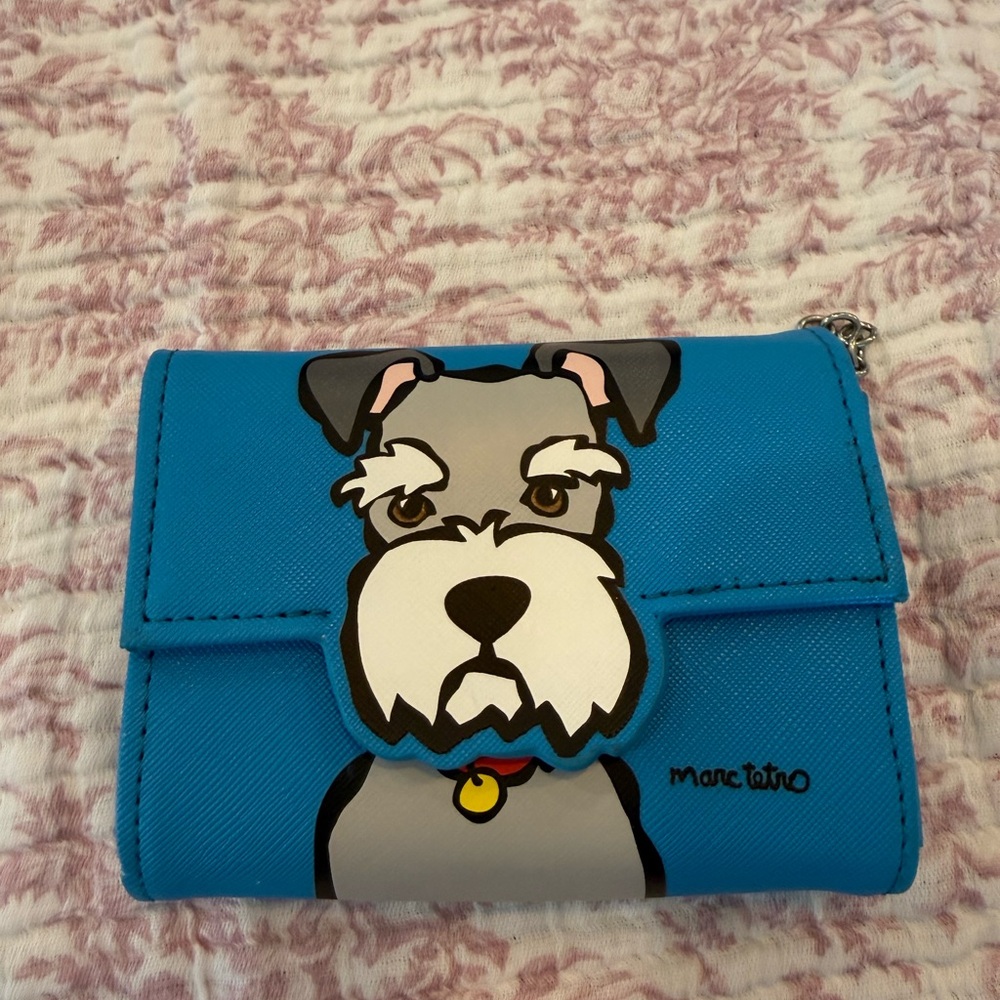 Marc Tetro Blue Dog Design Wallet